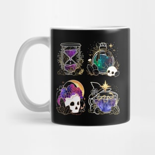 Elegant Gold and Galaxy Halloween Collection Mug